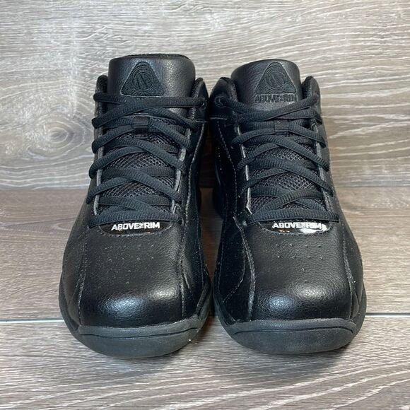 Above the Rim ATR Mens Sz 8.5 Black Gray Mid Top Lace Up Basketball Sneakers - Picture 2 of 11